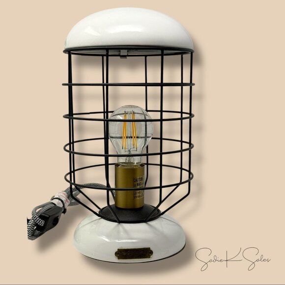 Cage Table Lamp - Hearth & Hand Magnolia - Vintage Lantern‎ Style 2018 - Picture 3 of 10
